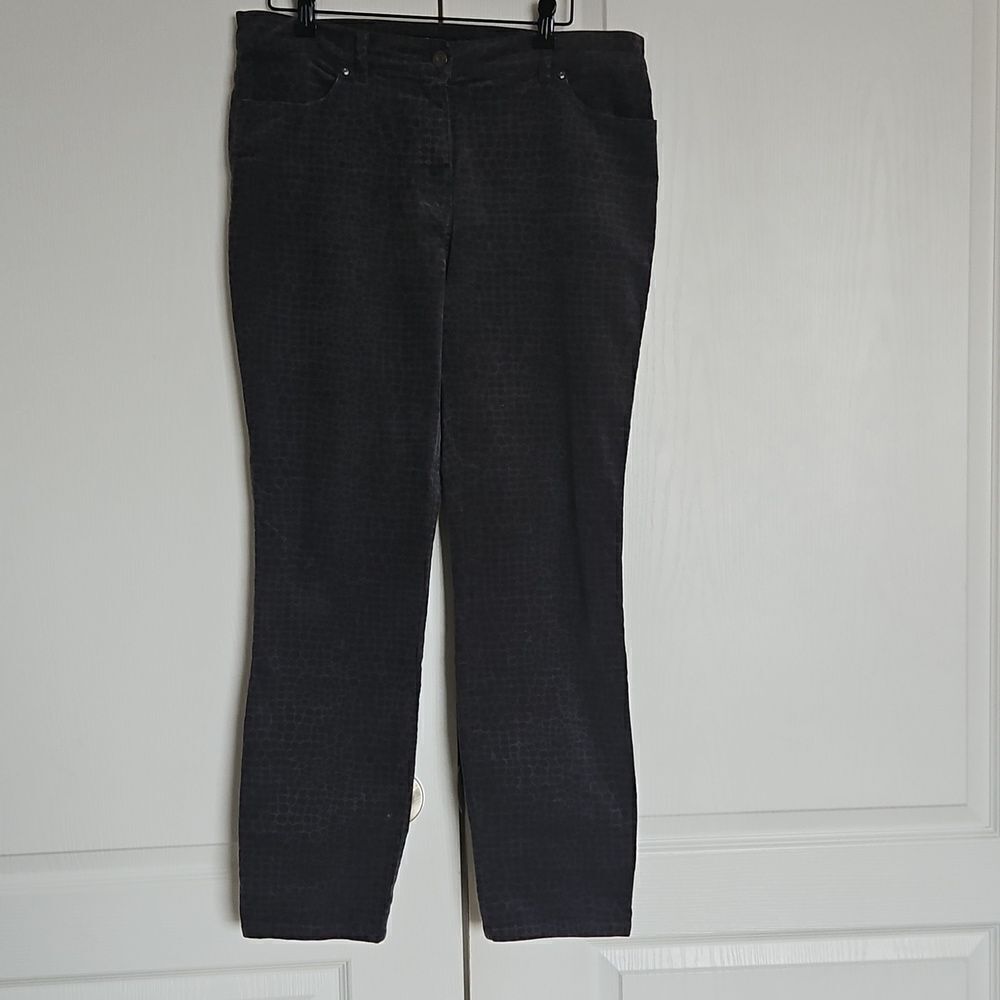 Olsen Women's Mona Slim Casual Pants Gray 12